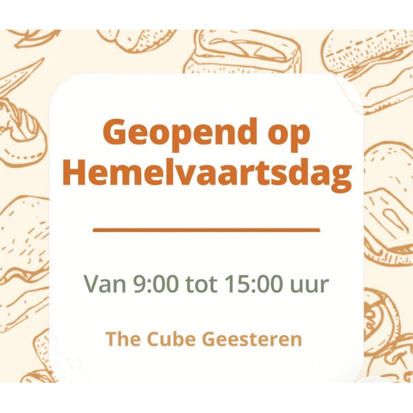HEMELVAART OPEN 9.00-15.00 u. HEMELVAART OPEN 9.00-15.00 u.